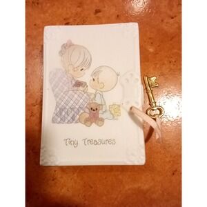 1993 Precious Moments - Tiny Treasures porcelain jewelry box